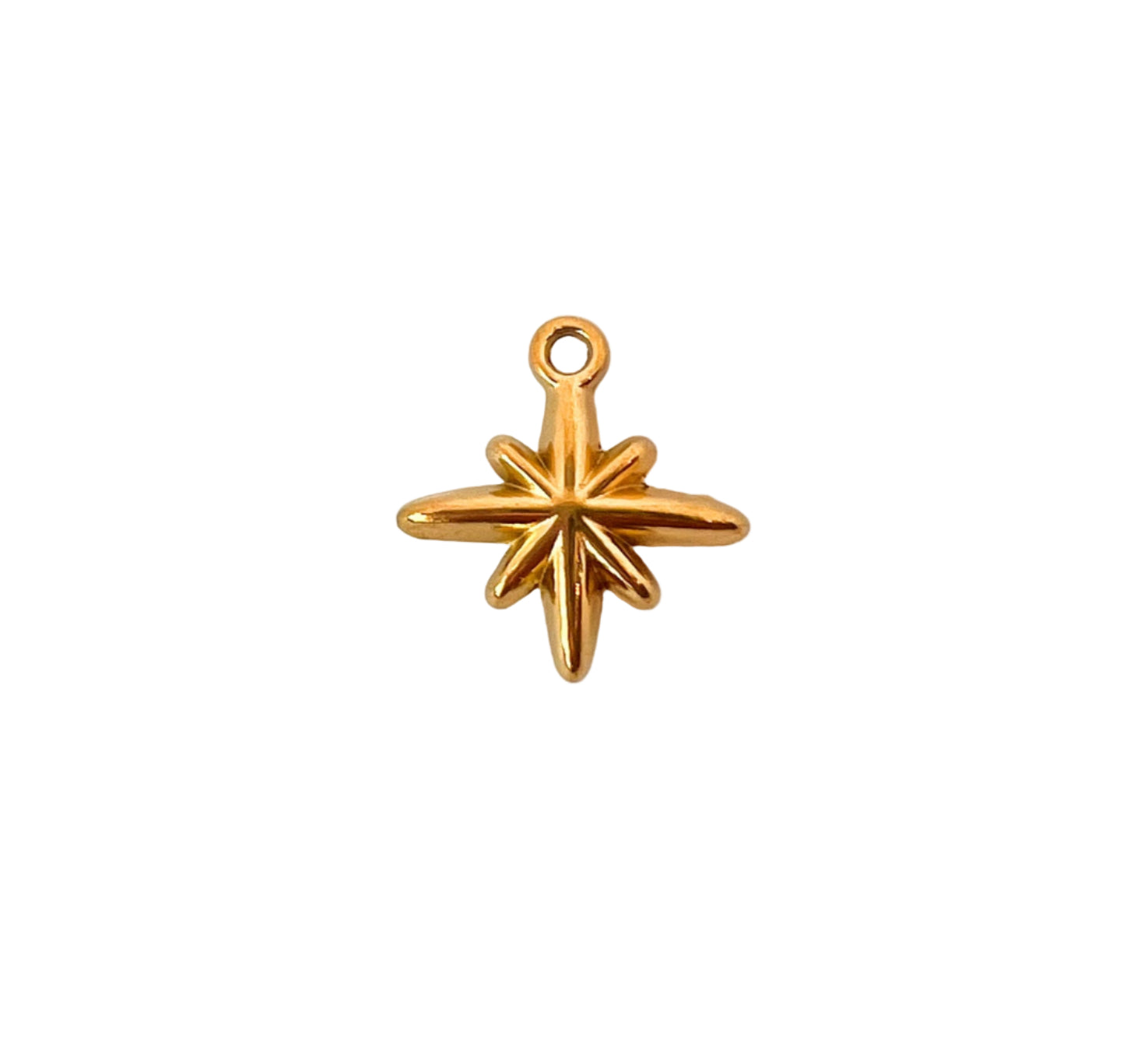 Gold Eight-Point Star Charm