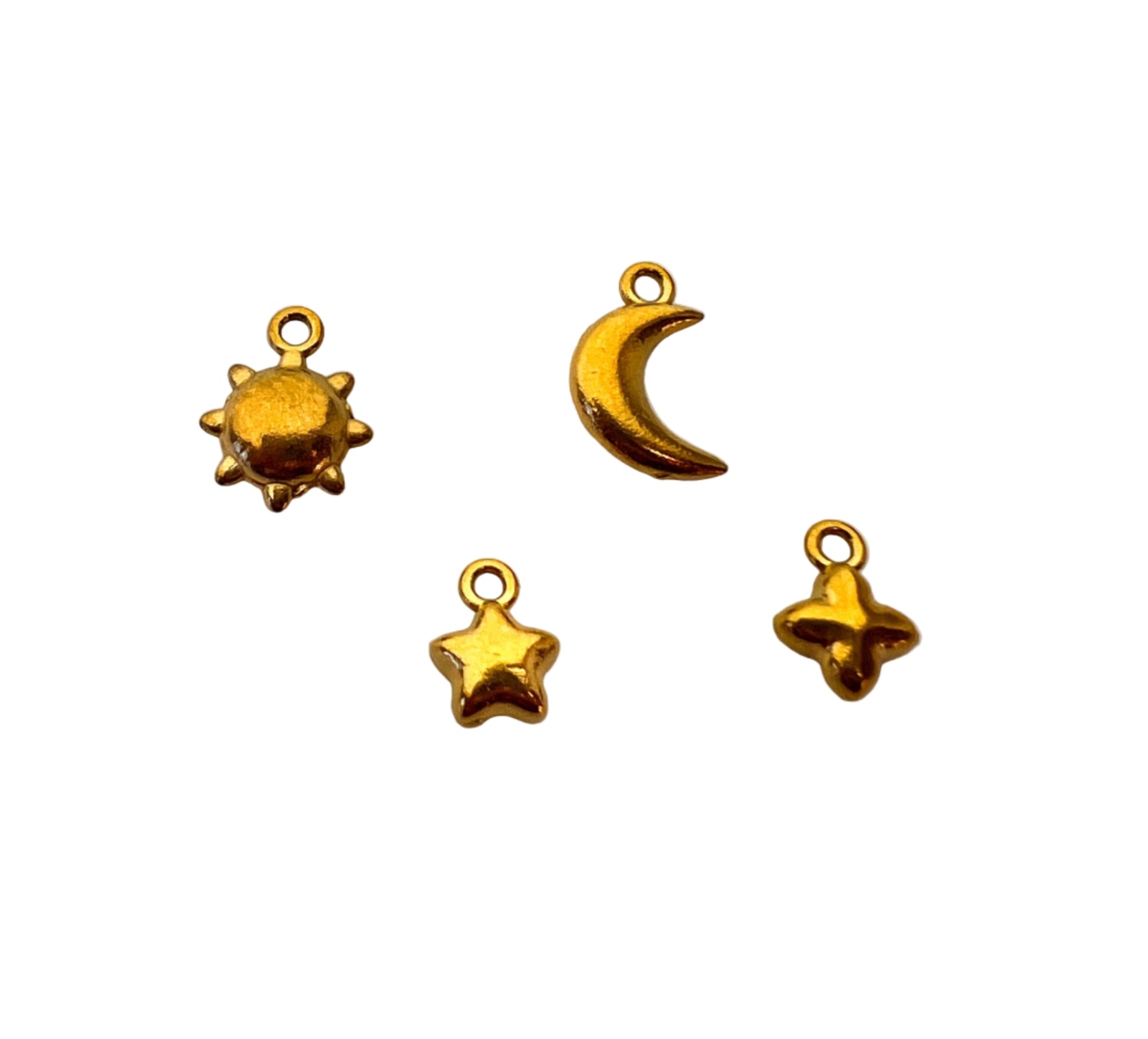 Mini Gold Moon Charm