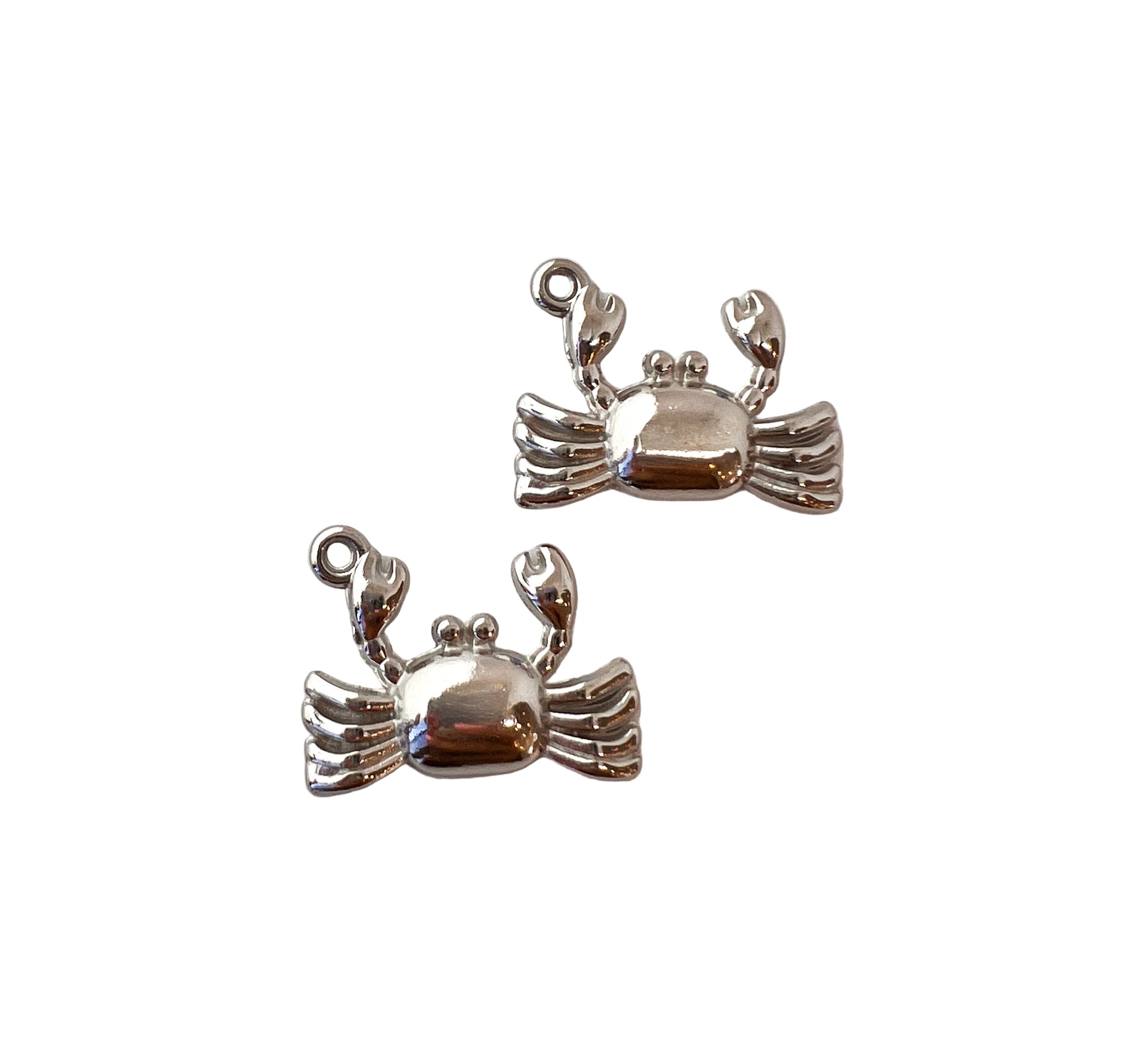 Silver Crab Charm