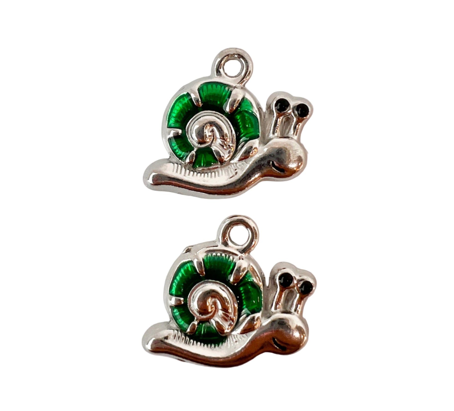 Silver Snail Charm