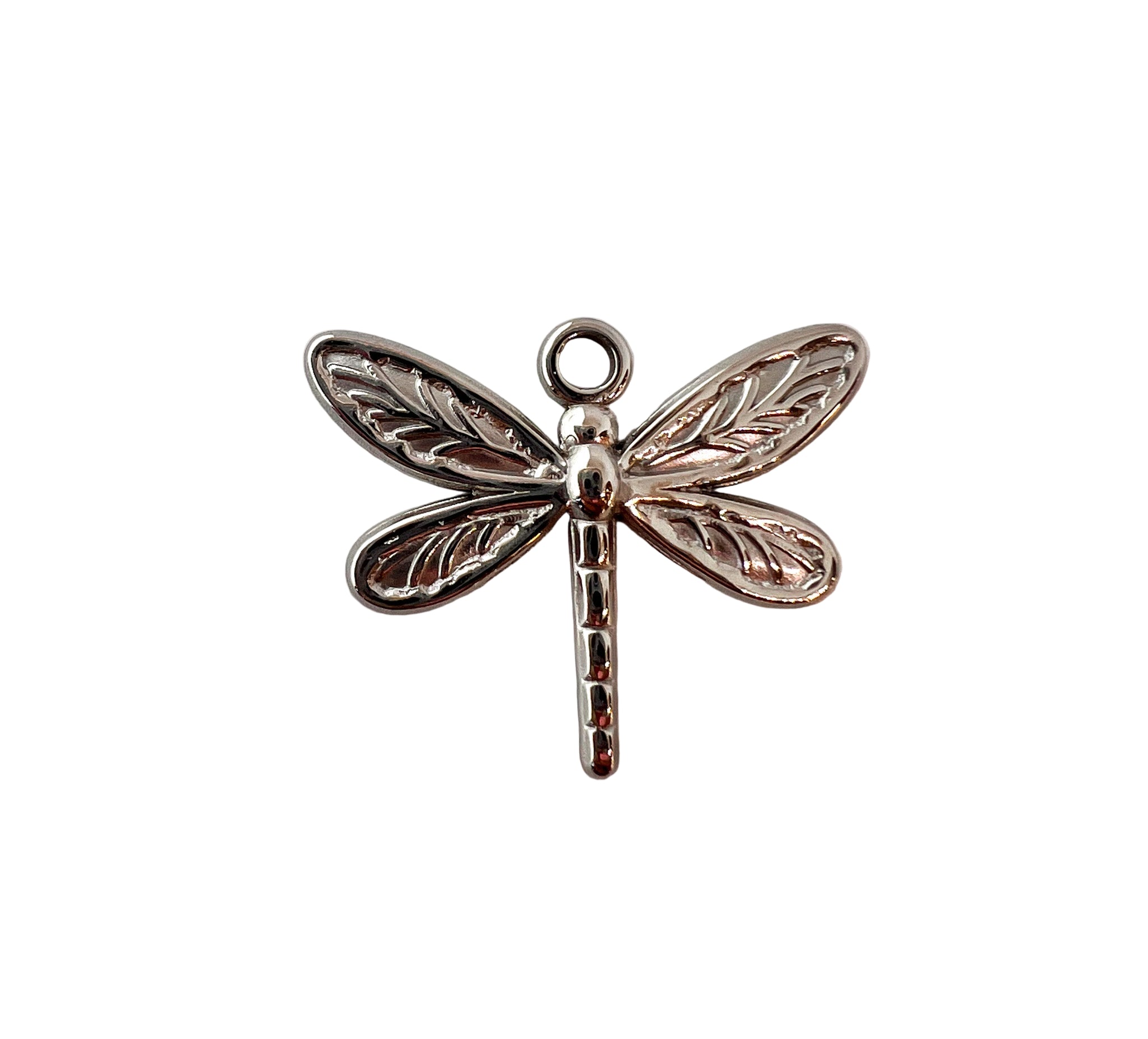 Silver Dragonfly Charm